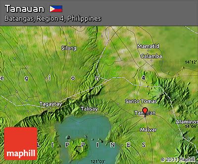 Satellite Map of Tanauan .